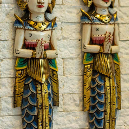 esculturas-decorativas-madeira-entalhada-casal-hinduismo-rama-sita-decoracoes-paredes-amor-eterno-mistico-artesintonia-indonesia-balinese