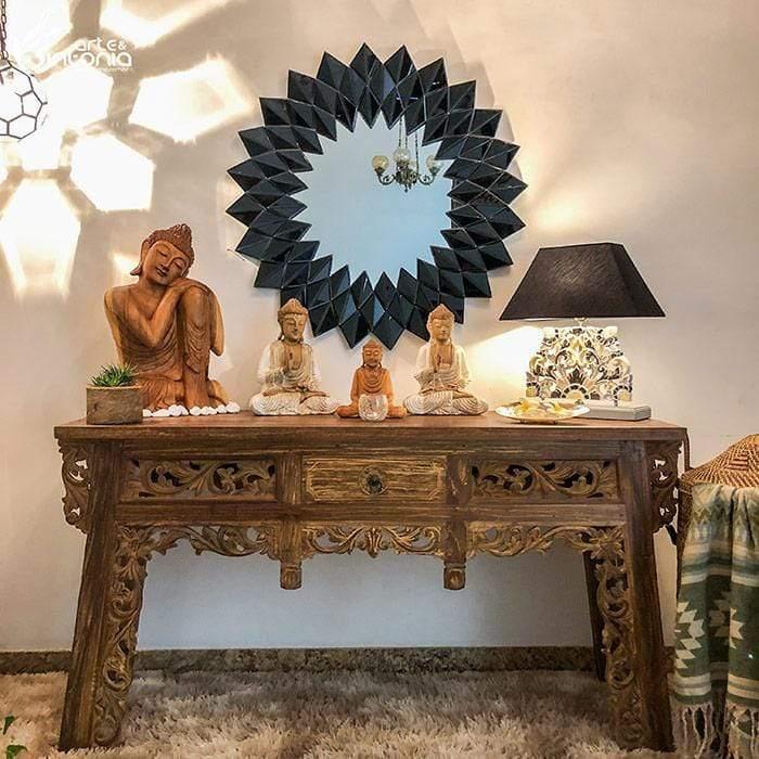 TC5 moveis balineses indonesia decoracao aparador teka madeira espelho veneziano ambiente decorado 1