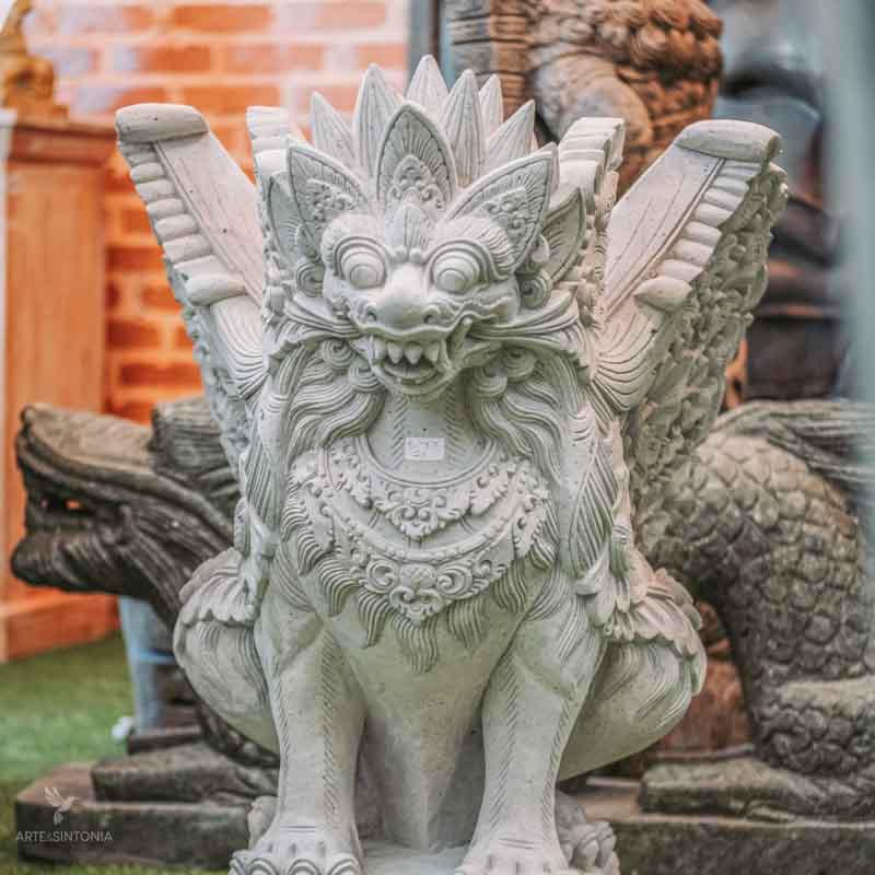 Escultura Garuda em Cimento | Bali - Arte &amp; Sintonia bali23, cimento, Deuses Hindus, divindades, divindades all, escultura, estatuas de jardim, fibrocimento, Garden, garuda, outras divindades