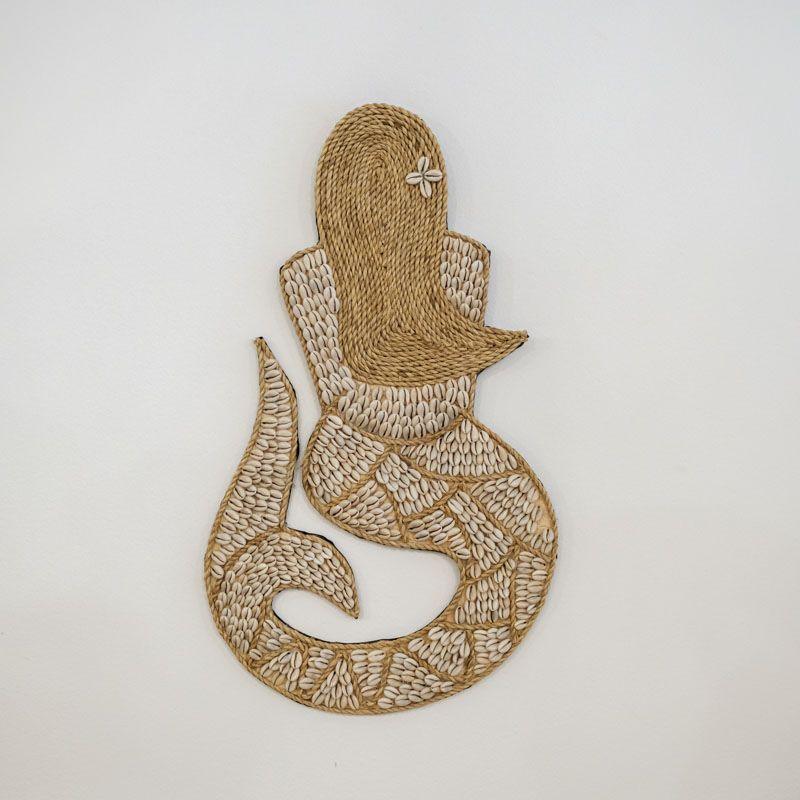 sereia mermaid búzios conchas palha fibra natural bali balinesa indonésia home decor decoration boho