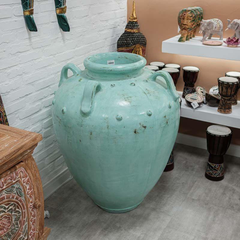 vaso planta terracota verde jardim zen boho casa decorativo arte bali indonésia art garden vase loja comprar artesintonia