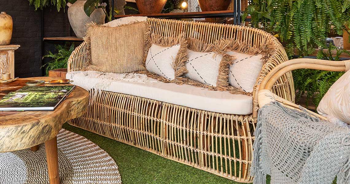 banner colecao bancos sofas fibra natural madeira teca entalhada design artesintonia indonesia bali loja