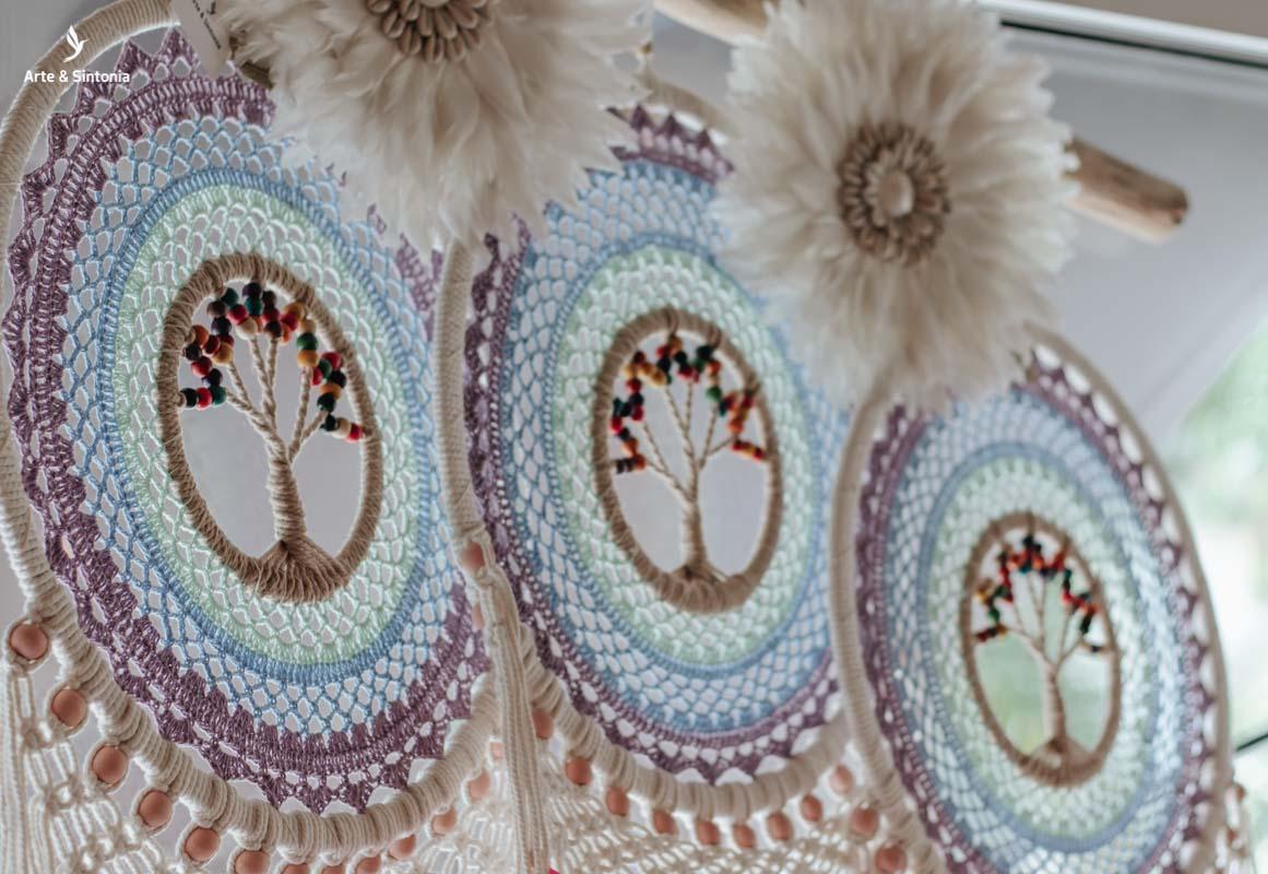 colecao filtro dos sonhos apanhadores mensageiros ventos dreamcatcher objetos decorativos bali boho