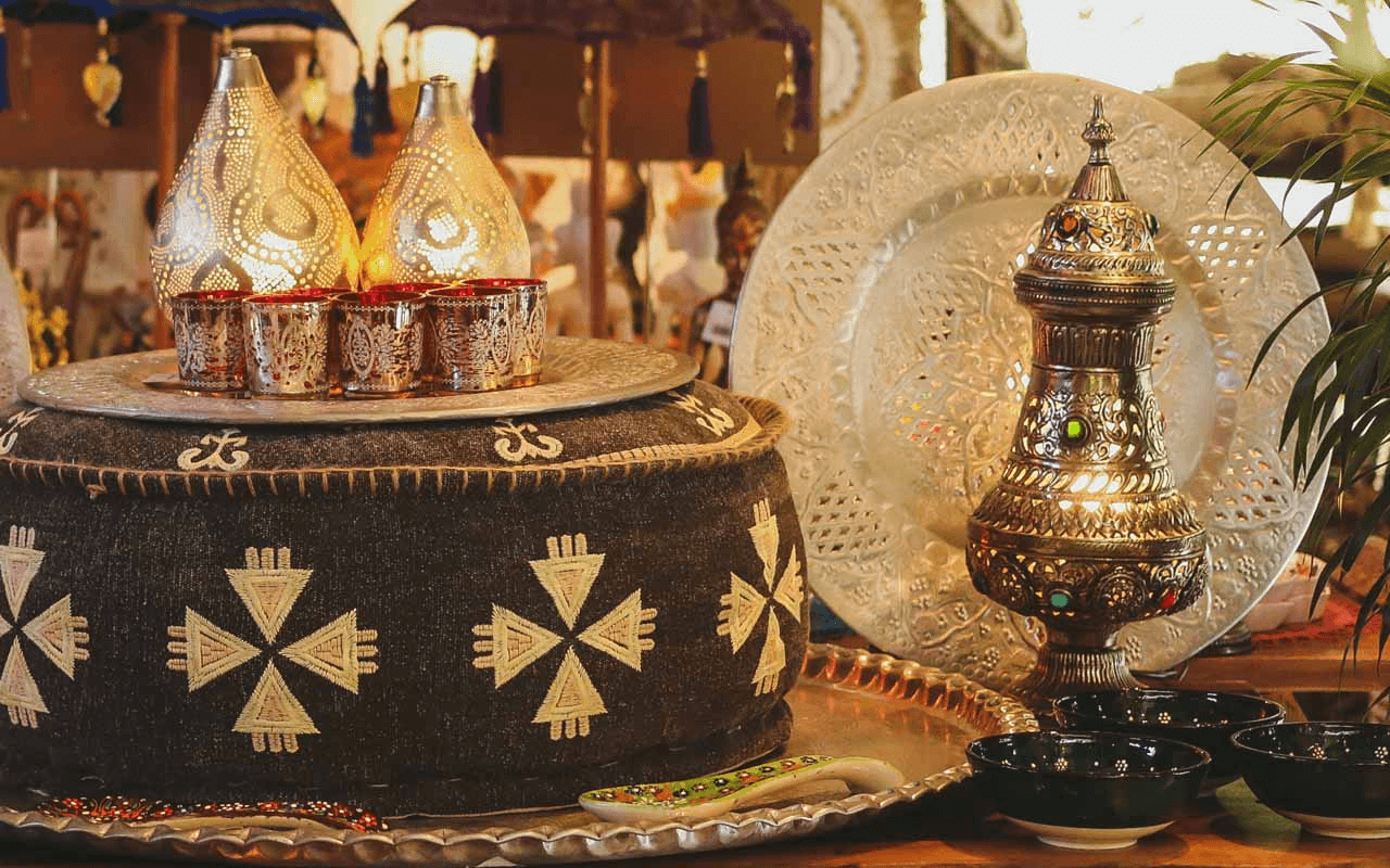 artesanatos decorativos objetos decoracao indianos orientais metal vidro decoracao boho casa artesintonia