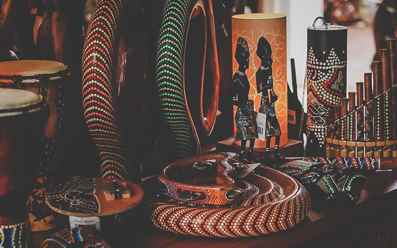instrumentos balineses aborigenes primitivos decoracao casa objetos artesanais