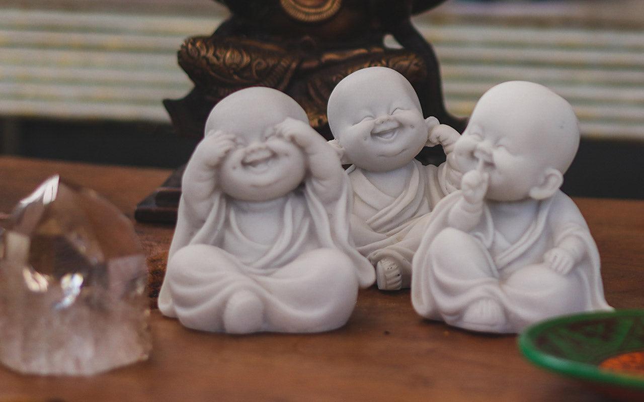 esculturas monges budinhas budistas buddhas budas decoracao zen objetos decorativos artesintonia