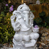 Fonte Ganesha Hari Em Marmorite - Arte & Sintonia 2021, Brasil, Divindades Hindu, Estrela Dagua, Ganesh, Ganesha, Marmorite