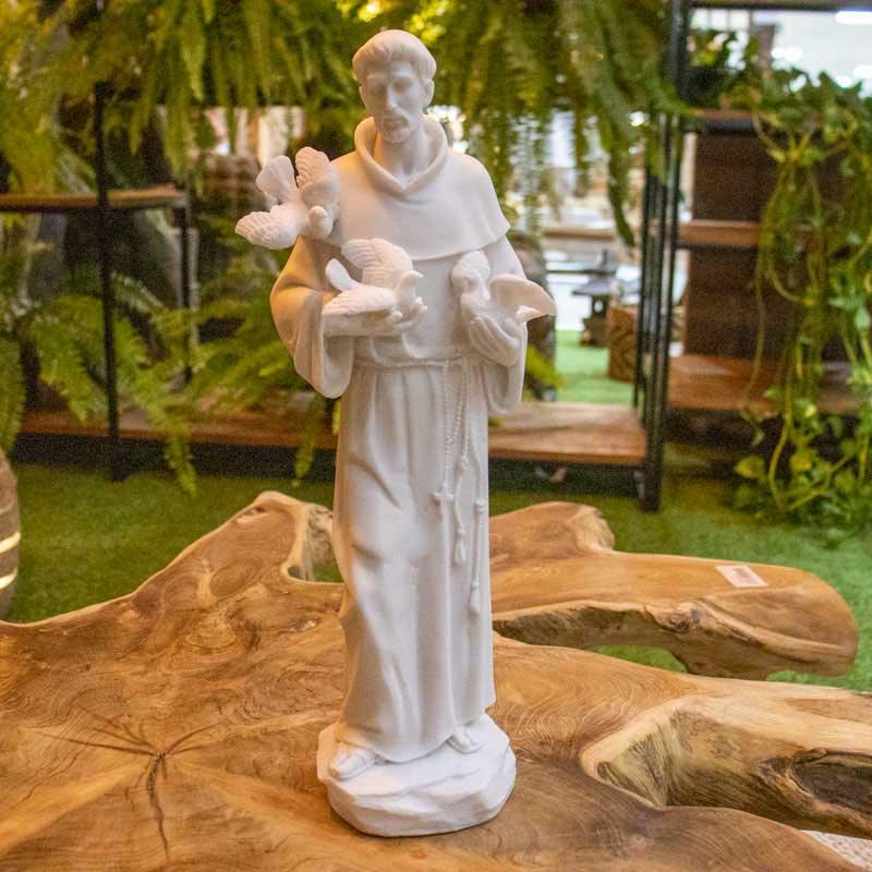 escultura estatua saofrancisco marmorite brasil santo devocao reliagiao espiritualidade animais compaixao humildade altar loja artesintonia 01