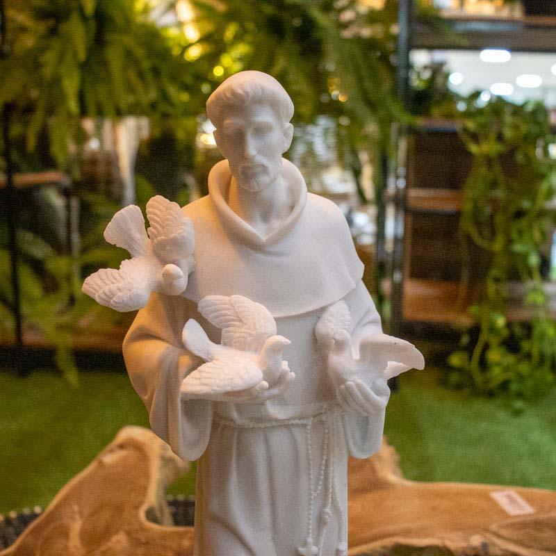 escultura estatua saofrancisco marmorite brasil santo devocao reliagiao espiritualidade animais compaixao humildade altar loja artesintonia 02