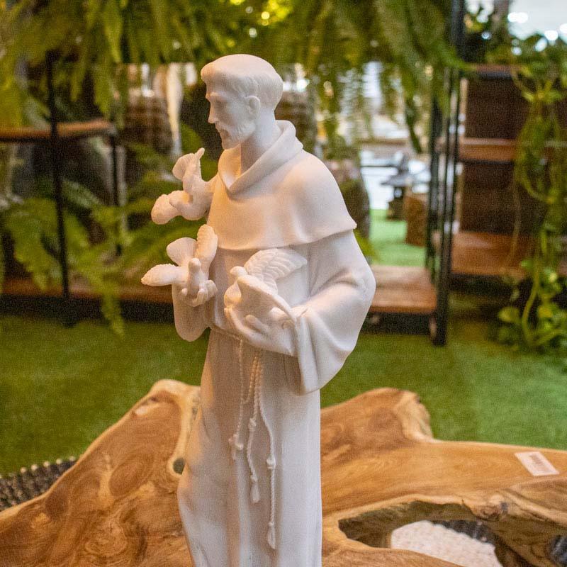 escultura estatua saofrancisco marmorite brasil santo devocao reliagiao espiritualidade animais compaixao humildade altar loja artesintonia 04
