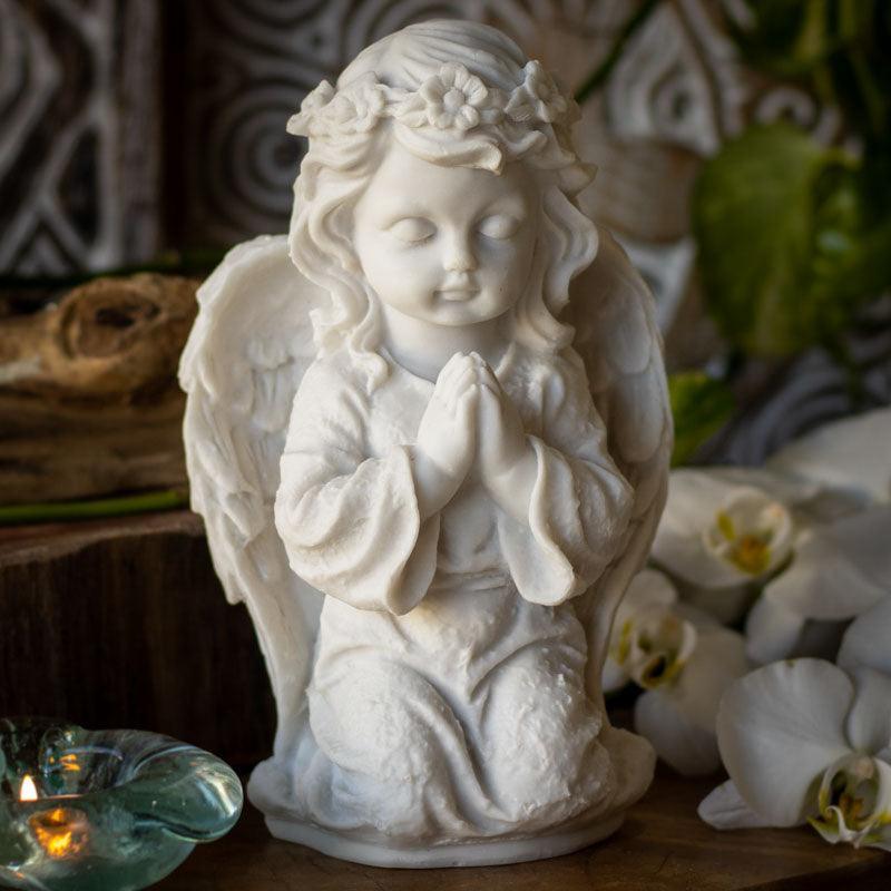 escultura anjo oracao paz religião marmorite beleza divina asas fe proteção conexão oração anjo escultura 01