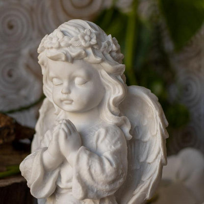 escultura anjo oracao paz religião marmorite beleza divina asas fe proteção conexão oração anjo escultura 02