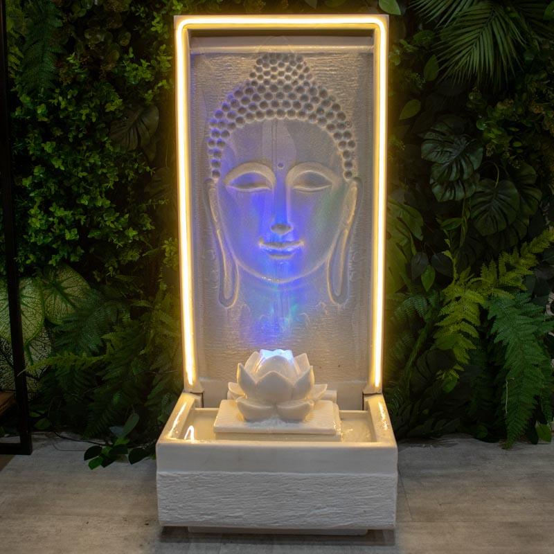 fonte buda decorativa zen água fengsui jardim casa jardim brasil deus serenidade energia espiritual 01