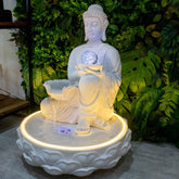 fonte buda marmorite água zen espiritual tranquilidade paz fengshui decoração casa jardim loja artesintonia 03