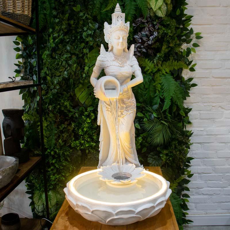 fonte deusa marmorite decorativa jardim zen agua fengshui deusa escultura brasil artesintonia fonte de água decorativa 03
