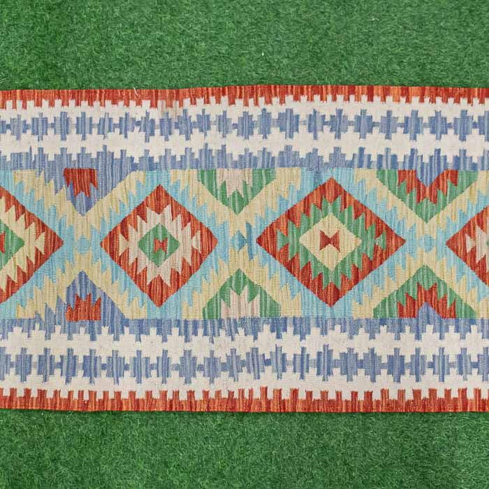 Tapete cultural Kilim feito à mão do Paquistão para corredores.