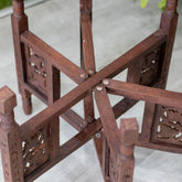 suporte madeira indiano decorativo plantas vasos mesa casa jardim zen estilo entalhado loja artesintonia 03