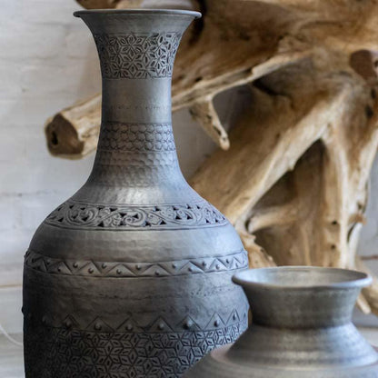 vaso de metal indinao decorativo jardim casa cultura artesanato oriente home decor jardim loja artesintonia 03