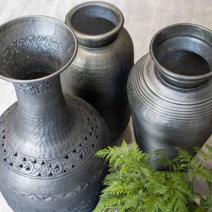 vaso de metal indinao decorativo jardim casa cultura artesanato oriente home decor jardim loja artesintonia 05