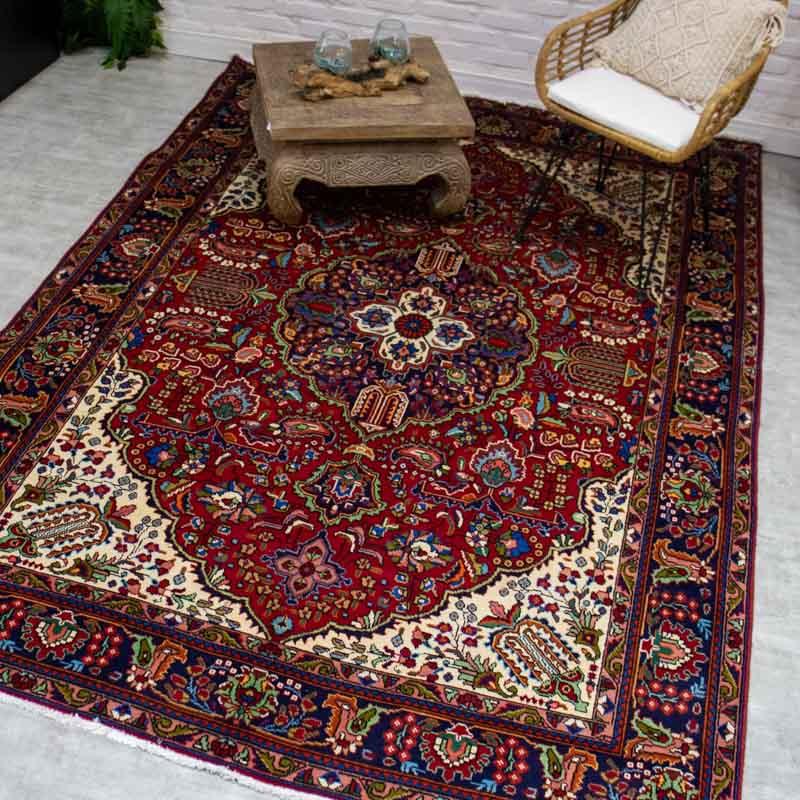 tapete tabriz persa iran algodao tecelagem textil cultura tradição requinte beleza cores decoração casa loja artesintonia 01