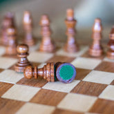 tabuleiro xadrez madeira jogo estrategia prtatil dobravel estrategia decoracao escritorio loja artesintonia 02