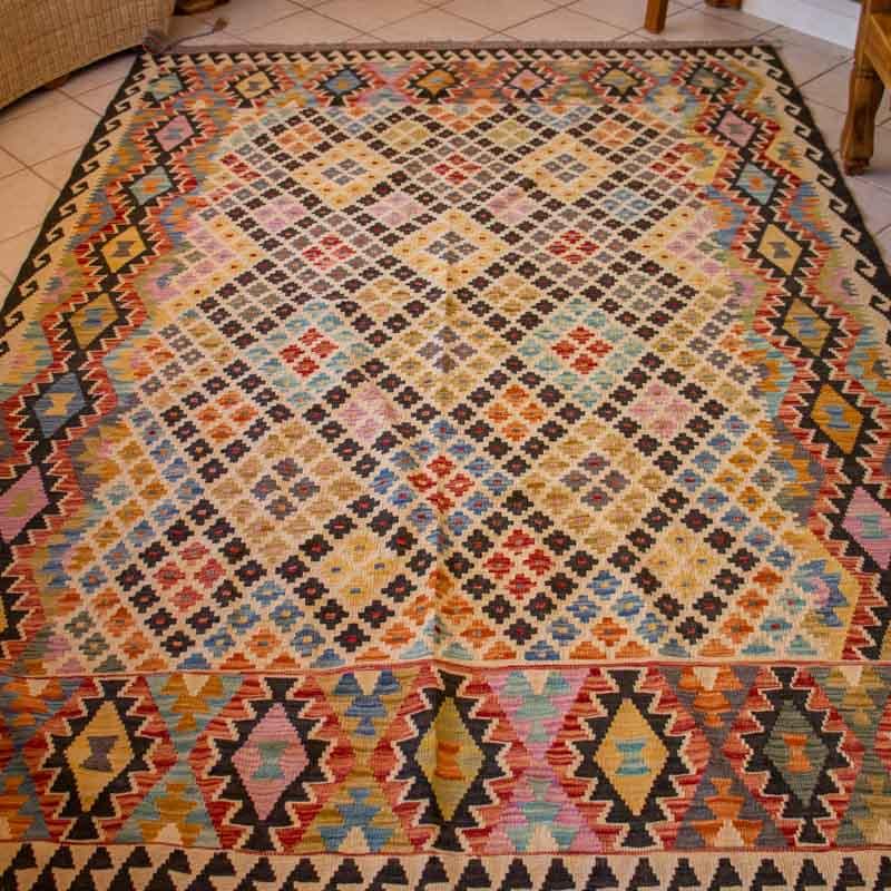 tapete kilim iraniano algodao la seda tecelagem textil tradicao cultura cores artesanal loja artesintonia 01