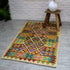 tapete kilim colorido fibranatural algodao tecelagem textil arte manual técnica afgan iran loja artesintonia decoração tradicao cultura casa 01