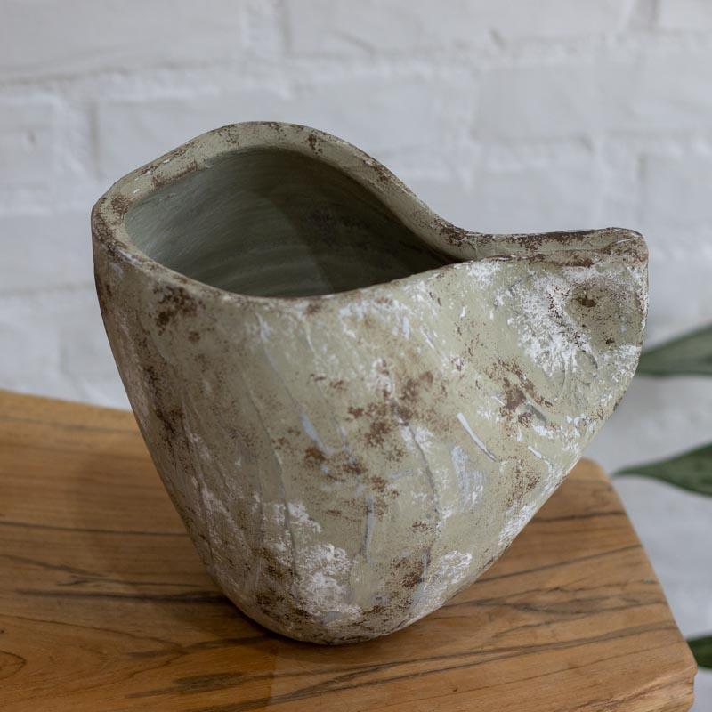 vaso cerâmica cachepot decoração casa jardim reciclavel sustentável micangas contas artesanais brasil loja artesintonia 03