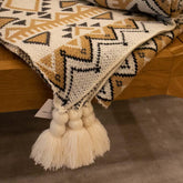 manta etnica geometrica bege sofa cama sala decoracao textil tecelagem conforto 01