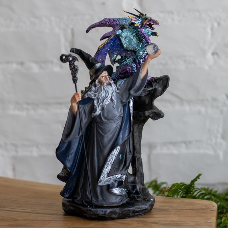mago merlim resina escultura artesanal china decoracao magia feitico mitolgia dragao cristal loja artesintonia 01