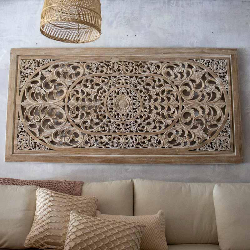 painel madeira entalhada teca decoracao parede artesanato bali indonesia cabiceira cama loja artesintonia 01