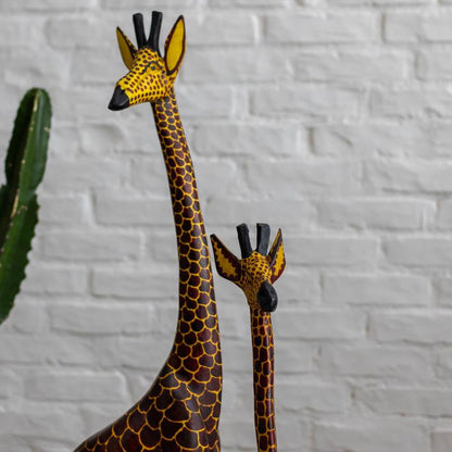 escultura girafa madeira áfrica cultura etnica decoração artesintonia escultura em madeira girafa 12