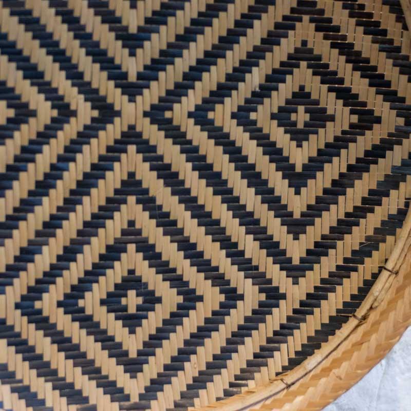 balaio 40cm palha etnico aruma manuas artesanal artesanato indigena home decor decorativo artesintonia 2
