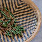 balaio 40cm palha etnico aruma manuas artesanal artesanato indigena home decor decorativo artesintonia 3
