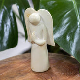 escultura estatua pedra anjo decoração arte espiritual abstrato altar pedra anjo escultura 02