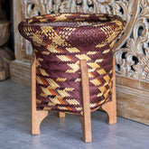 cesto vaso cachepot plantas fibra indígena etnico brasil artesanato 01