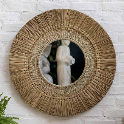 espelho fibra natural palha boho decoracao tropical artesanato bali indonesia elegancia loja artesintonia 01