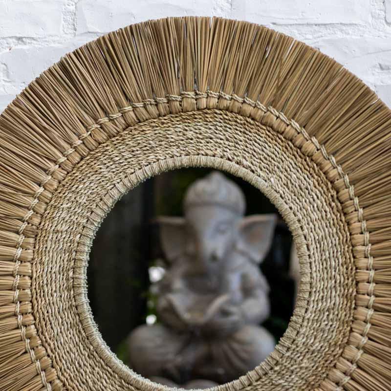 espelho fibra natural palha boho decoracao tropical artesanato bali indonesia elegancia loja artesintonia 03