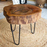 mesa madeira tronco rustica artesanal sustentavel brasil decoração casa ferro loja artesintonia 02
