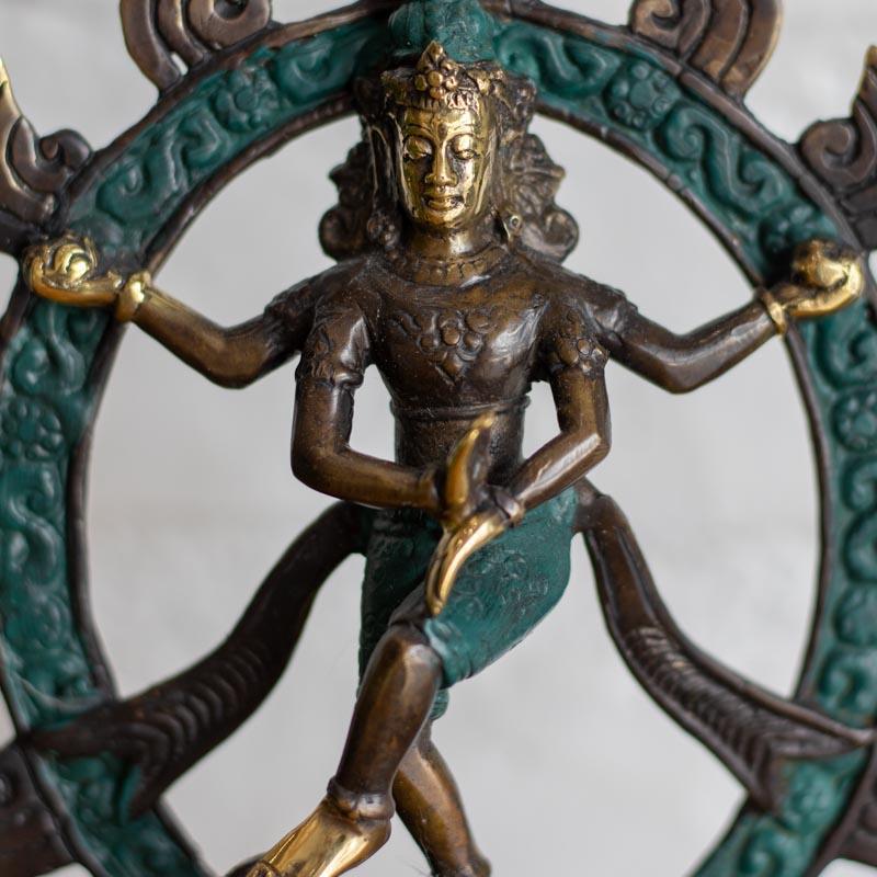 escultura shiva natajara circulo fogo renascimento destruicao protecao renovacao yoga energia hinduismo bronze.decoracao casa altar 02