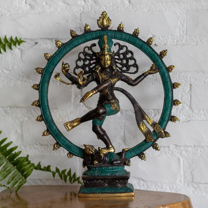 escultura shiva natajara circulo fogo renascimento destruicao protecao renovacao yoga energia hinduismo bronze.decoracao casa altar 01