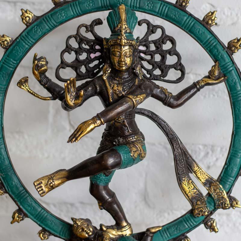 escultura shiva natajara circulo fogo renascimento destruicao protecao renovacao yoga energia hinduismo bronze.decoracao casa altar 02