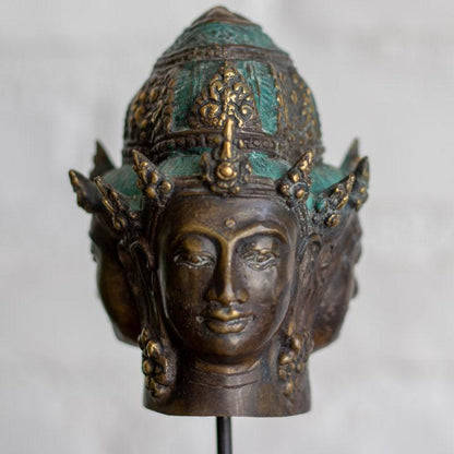 escultura deusa dewi trimurti decoracao bronze bali indonesia feminino altar hinduismo deuses loja artesintonia 02