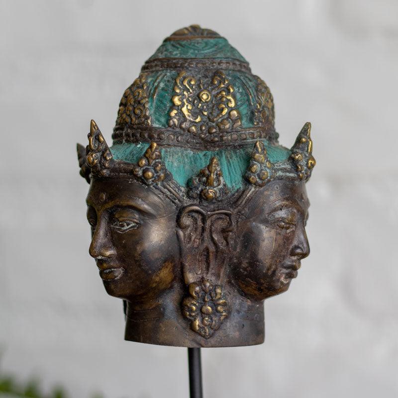 escultura deusa dewi trimurti decoracao bronze bali indonesia feminino altar hinduismo deuses loja artesintonia 03