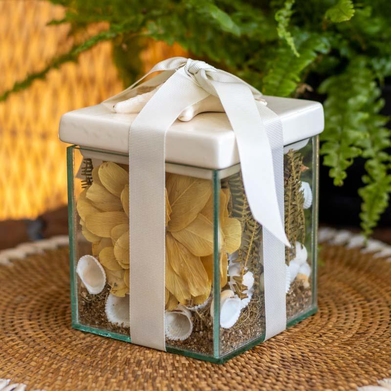 caixa de vidro potpourri box summer antik decor decoraçã