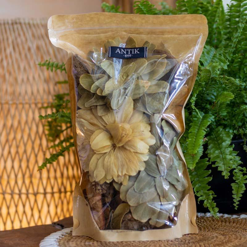 potpourri aromas cheiros perfumes ambientes antik sementes flores refrescancia dalia branca brasil decorativo amadeirado loja artesintonia 02