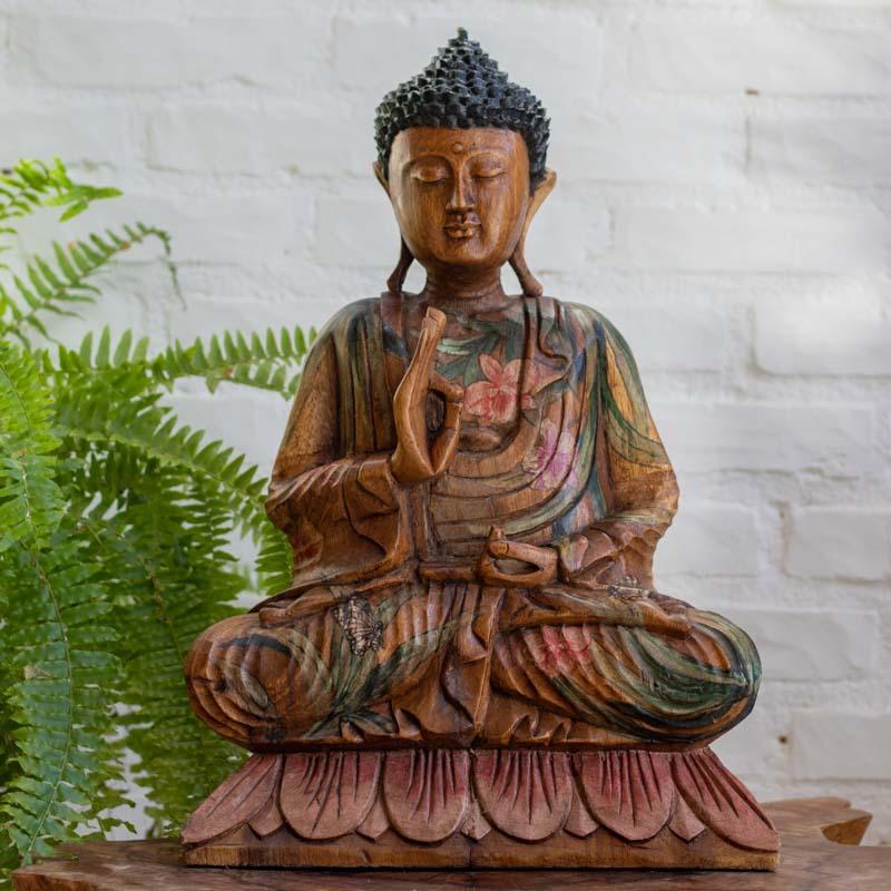 AP1 19 escultura budabuddha altar tatto pintura artistica artesanal madeira home decor decoracao zen budista artesintonia 1 2