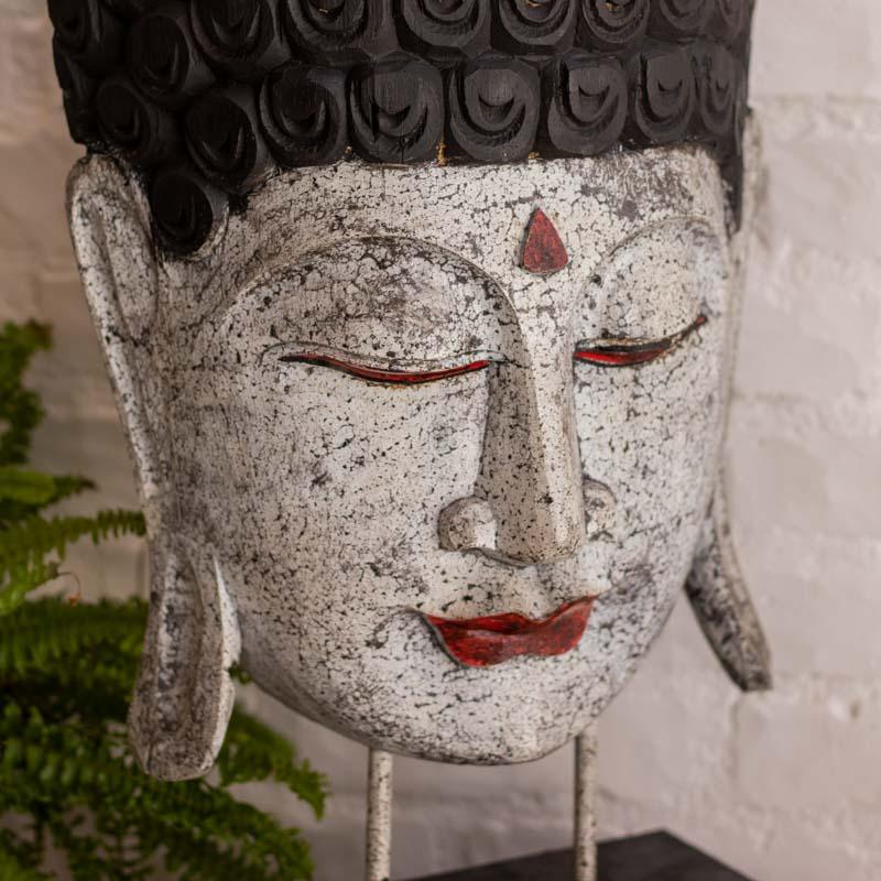 mascara buda antik madeira base bali artesanato meditacao zen espiritualidade decoracao casa ambientes loja artesintonia 02