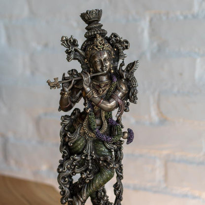 escultura estatua krshna resina china hindu cultura tradicao indiana deus amor devocao loja artesintonia 02