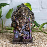 escultura resina bronze dus hindu kubera prosperidade riqueza abundancia veronese design cultura decoracao altar casa loja artesintonia 02
